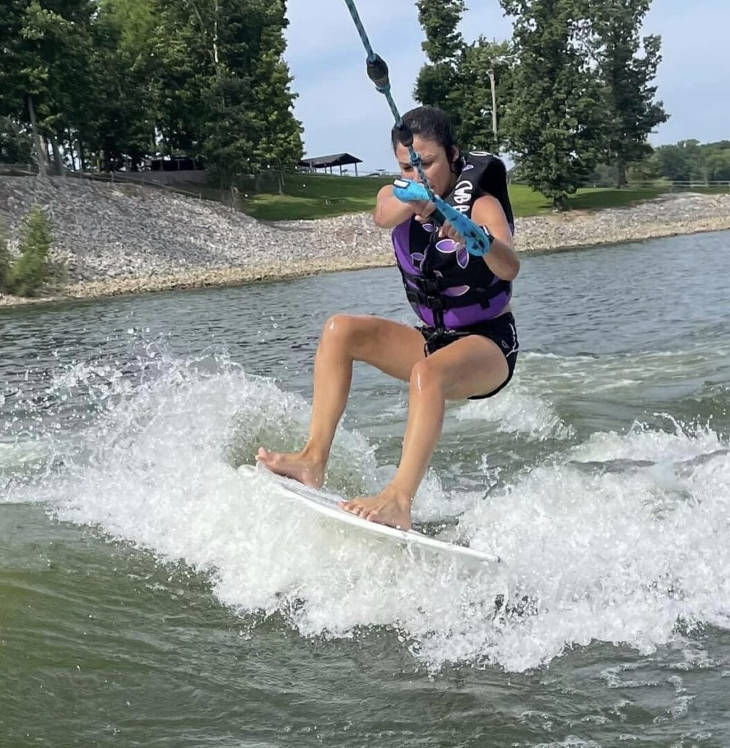 Man Wakeboarding