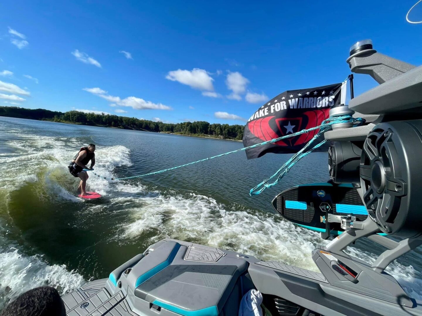 Man Wakeboarding