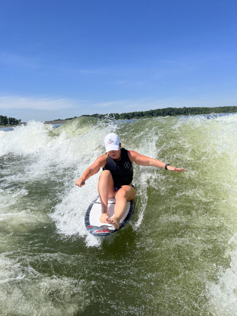 Siting On Surfing Boat