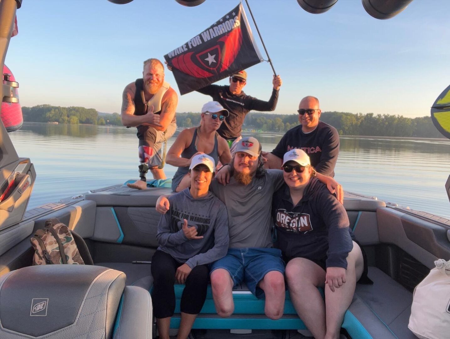 Wake For Warriors Group in Boat River